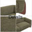 Canapé en sherpa 82 pouces vert olive, parfait pour les espaces de vie confortables et contemporains