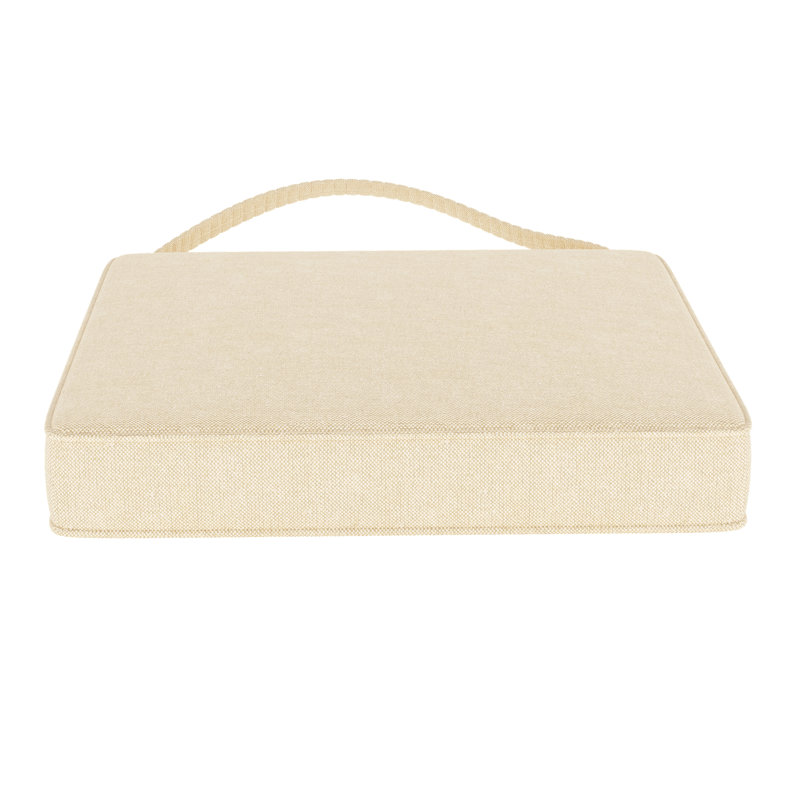 Sunbrella® Outdoor 2.75'' Dining Chair Seat Cushion, Canvas Canvas