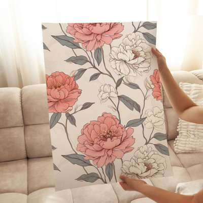 Impression florale sans cadre