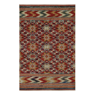 One-of-a-Kind Rectangle: 4' X 6'4" Hand Knotted Area Rug