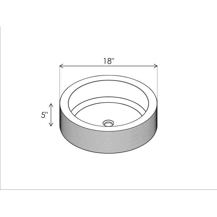 Cantrio Koncepts Cantrio Glass Handmade Circular Vessel Bathroom Sink ...