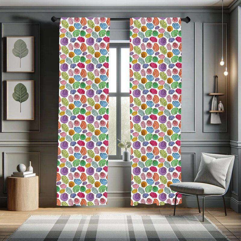 Semi-Sheer Rod Pocket Sliding Panel, 28" x 63"
