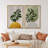 Mid Century Modern Boho Green Yellow Bright Plant Art Framed Canvas 2 Pieces Print  Wall Art Set-70115282-70115284