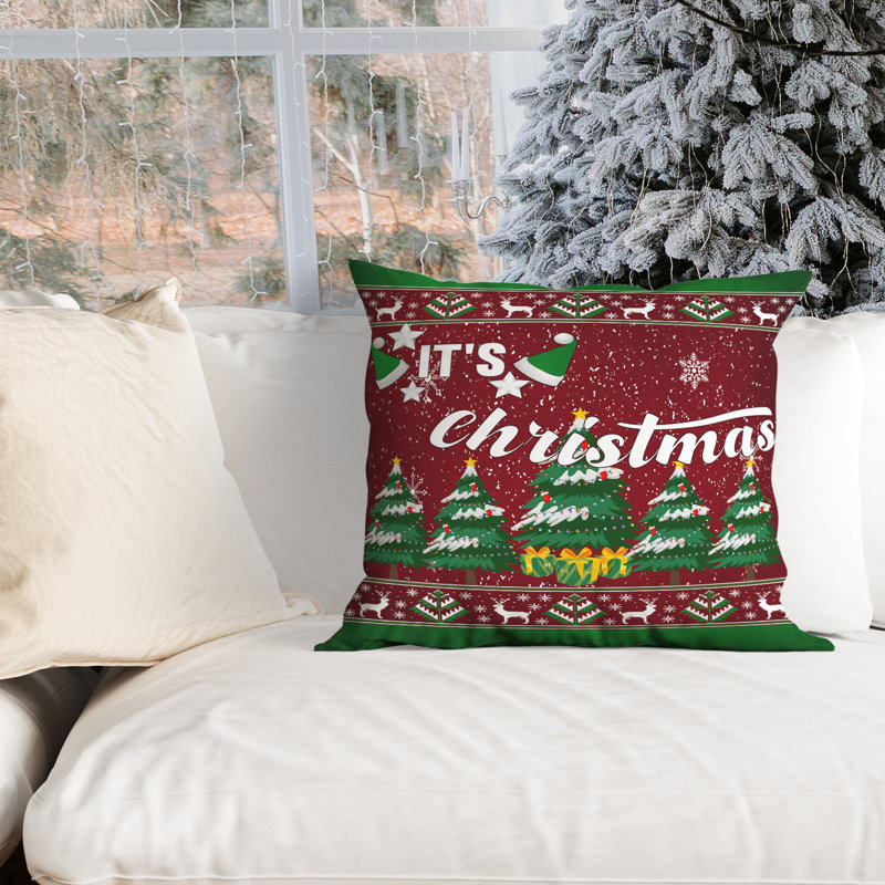 Outdoor Reversible Throw Pillow, 18" x 18"