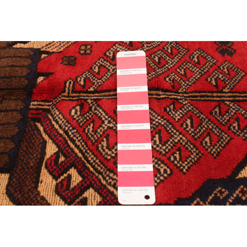 Tapis rouge tadjik 3 pi 10 po x 6 pi 3 po