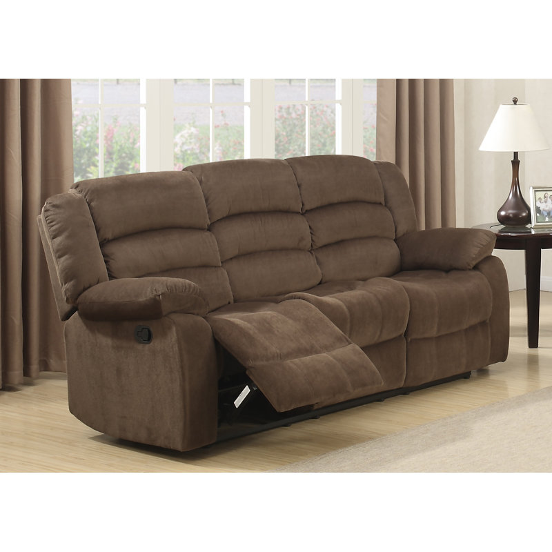 Canapé inclinable 81 po avec accoudoirs coussinés