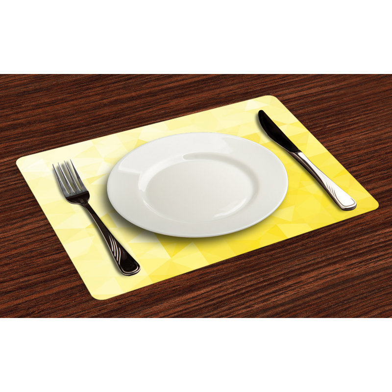 Polyester Abstract Rectangle Placemat