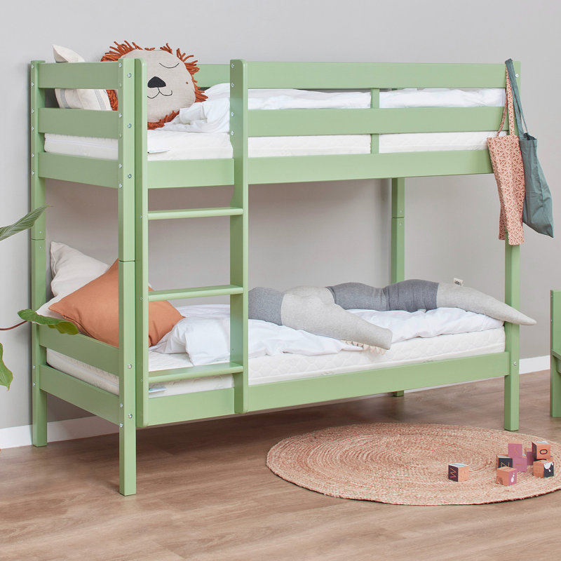 ECO Comfort Bunk Bed, Green, European Toddler (70 x 160 cm)