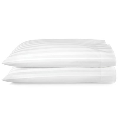 Taies d'oreiller 100% satin de coton 400 rayures Soprano