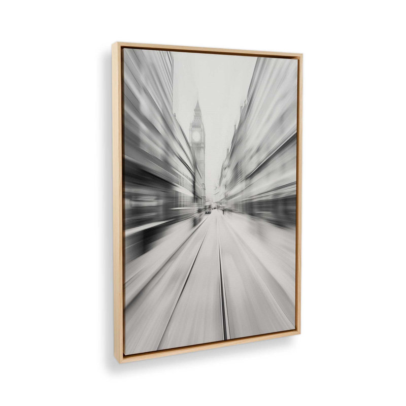 Impression sur toile London Pulse, H 18,75 po x l 12,75 po x P 1,75 po, Cadre américain en érable flottant