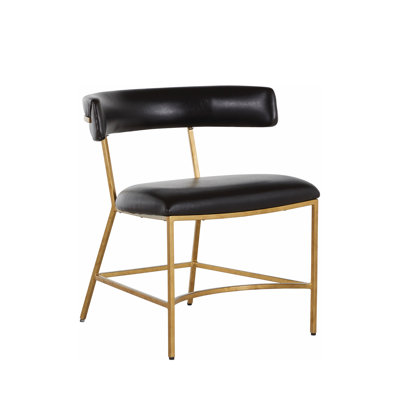 Matthew Wing Back Side Chair in Black