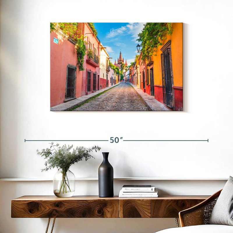 Harpa Quaint San Miguel Street, 24" H x 36" W