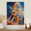 Parc d'attractions jaune et bleu - Art mural-866327070-1038113294