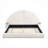 Unique Arched Boucle Bed With Small Table