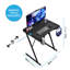 Gaming Desk Carbon Fibre Finish Black Cup Holder, Headphone Hook & Cup Holder-346363174