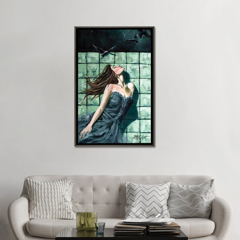 Murmures du vent, Gris, H 48 po x l 32 po, Impression sur toile flottante sans passe-partout