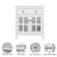 Meuble-lavabo de 30 pouces avec lavabo en céramique avec tablettes réglables et plateau réversible-1217900634