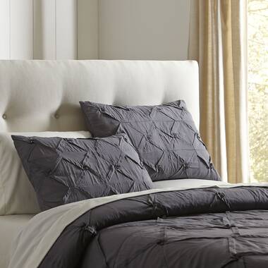 Rosalind Wheeler Najarian Navy Microfiber Reversible Quilt Set