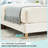 Velvet Upholstered Platform Bed Frame With Headboard-175834363