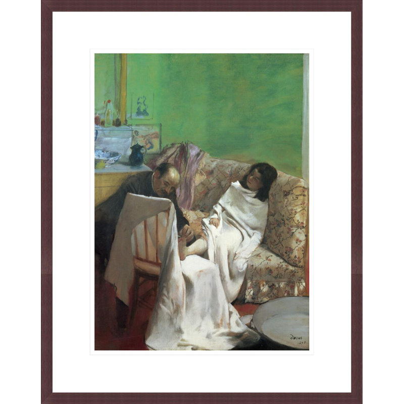 «The Pedicure» par Edgar Degas, impression giclée sur cadre, H 21,75 po x l 17,31 po
