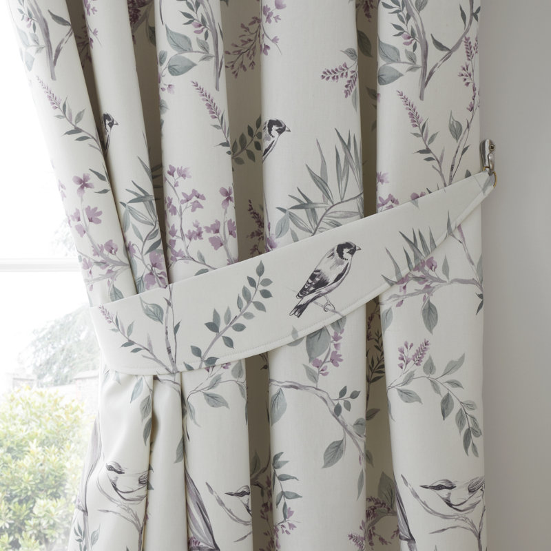 Jazmine Cotton Room Darkening Curtain Pair, Width 168 x Drop 229cm