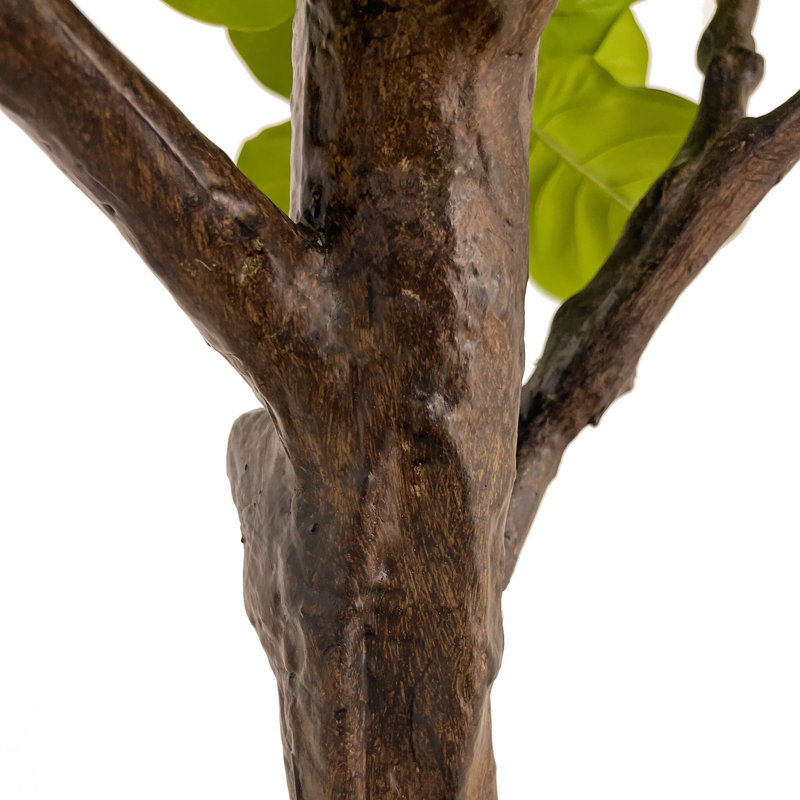 Faux Fiddle Leaf Tree-Faux Fiddle Leaf Tree-9', 104" H x 55" W x 57" D