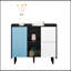 Buffet moderne avec portes rouges, style unique et beaucoup de rangement pour la cuisine et la salle à manger-8546204