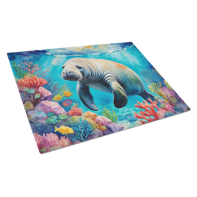 Planche à découper en lamantin et corail