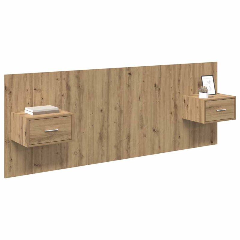 UK Emperor Headboard, Artisan Oak, Emperor (7')