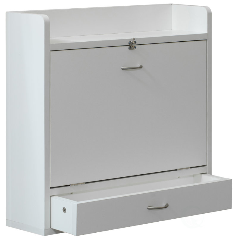 Kamry Floating Desk, White