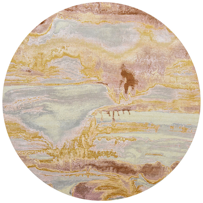 CASKJ1071PIGL Area Rug, Round 6'