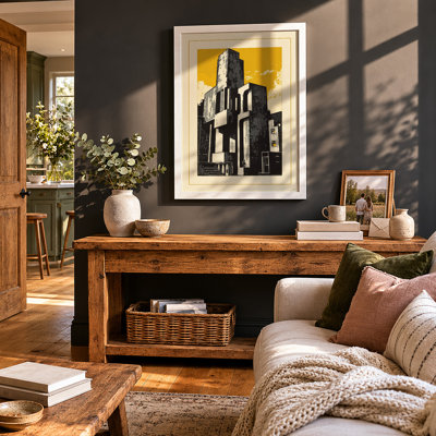 Expressionist Building Industrial - Framed Print
