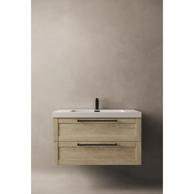 Village 35.4" Single Bathroom Vanity Set