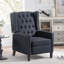Fauteuil inclinable manuel avec support ergonomique, inclinaison à trois positions, revêtement en tissu de qualité supérieure et structure en bois massif robuste pour un confort durable.-1867218795