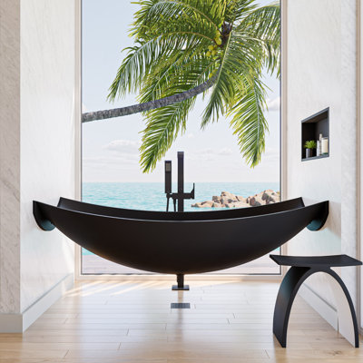 70.75'' x 33.5'' Soaking Resin Bathtub