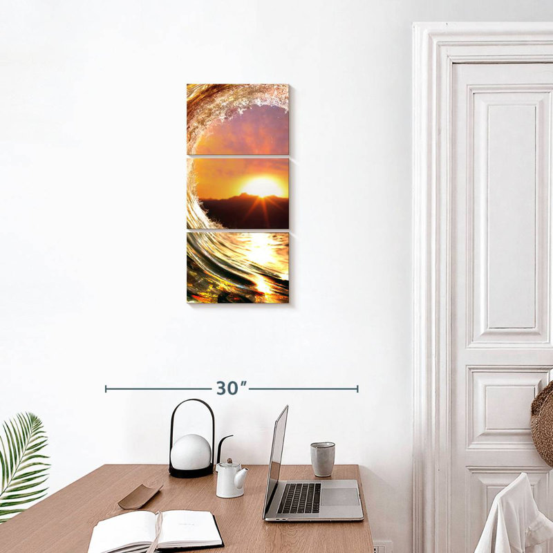 Wave Sunset, 27" H x 12" W