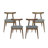 Casaleggio Fabric And Rubberwood Dining Chairs-1685447603