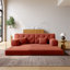 Canapé modulaire de 78,8 pouces, canapé convertible Pudding Block, canapé-lit sur pied avec accoudoirs et canapé-lit confortable, canapé à compression pour le salon et la chambre à coucher -SJ-Orange-472017764