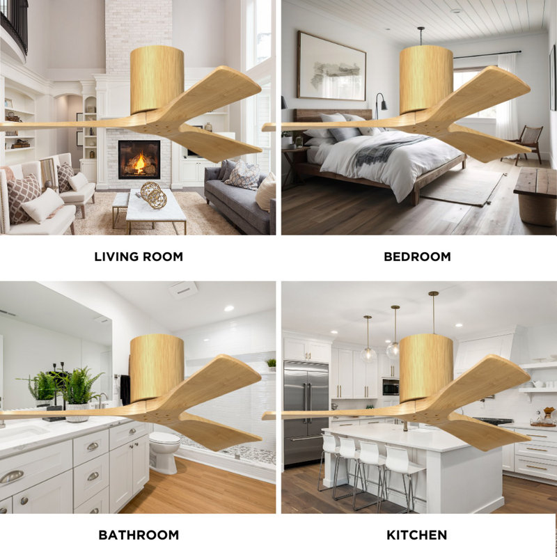 Irene Ceiling Fan, Light Maple, Light Maple Tone, 42"