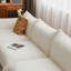 Canapé modulaire en velours blanc
