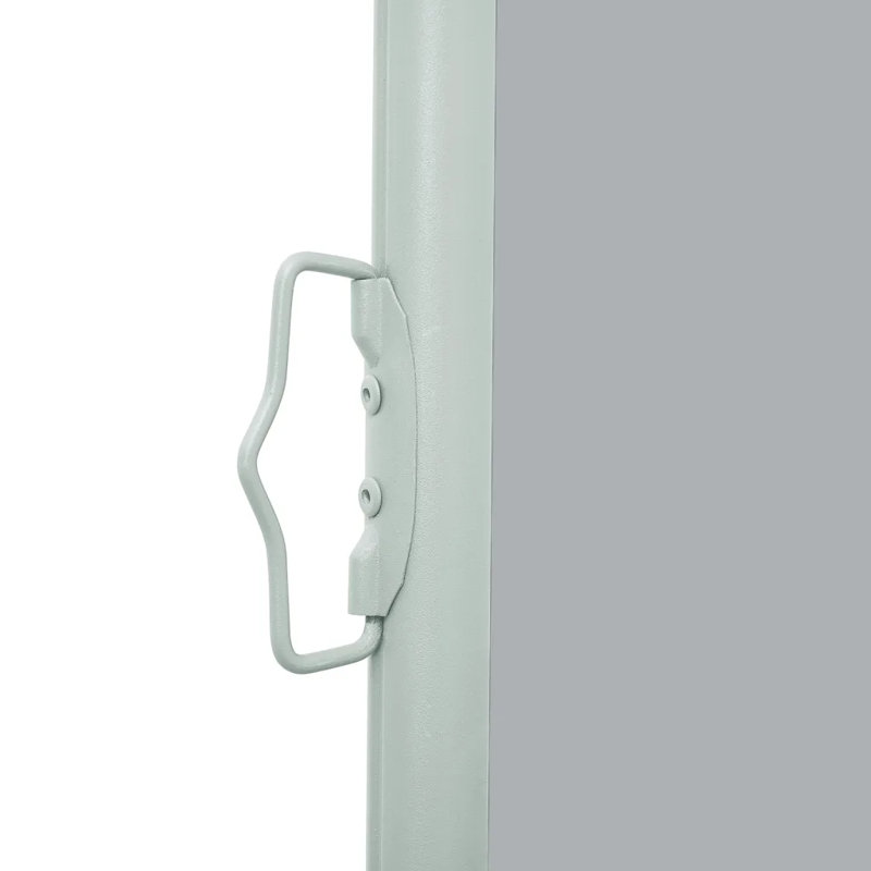 Dakota Fields 500cm W x 0cm D Fabric Cover Motorised Retractable Side Awning, Grey