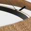 Sean Lavin Noa Large LED Ring Chandelier in Bronze with Washed Black Sea Grass shade-717365075-717365087-717365086