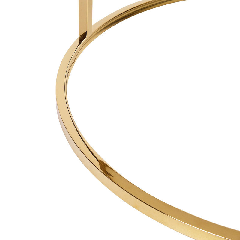 Rugeley Drum Coffee Table, Gold