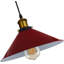Mini luminaire suspendu industriel avec abat-jour en cône en métal E26-2074880007