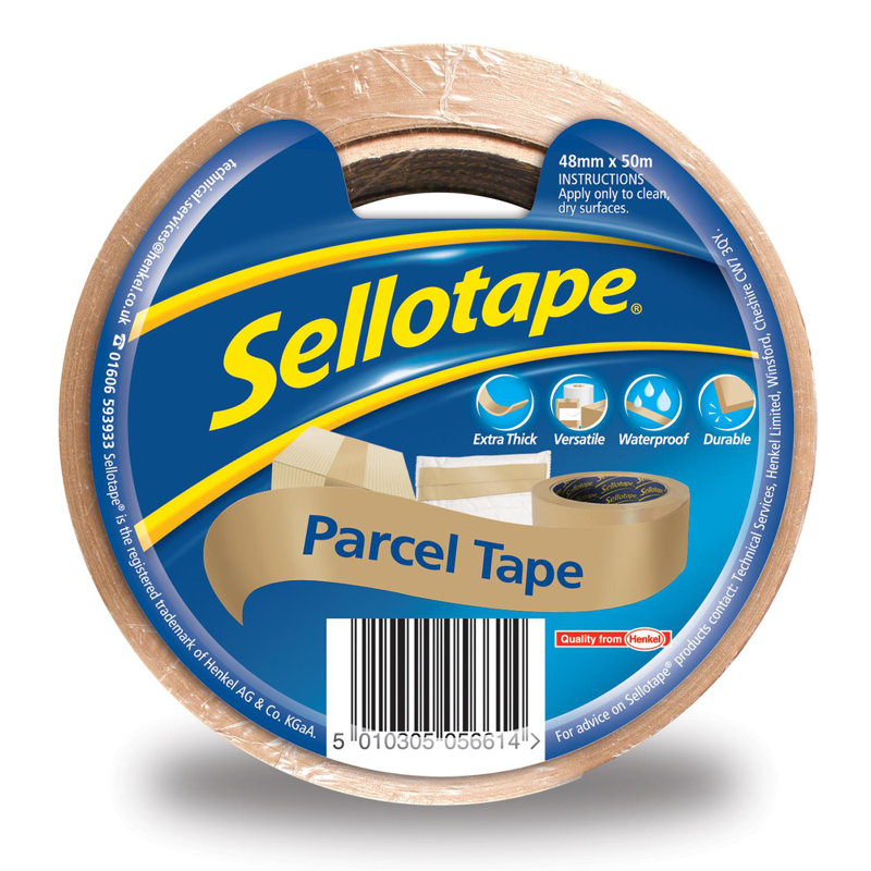Sellotape Brown High-strength Packaging Tape For Professional&office Use, 3rolls