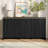 Accent Sideboard Buffet Wooden Credenza Storage Cabinet With 4 Doors-1680576520