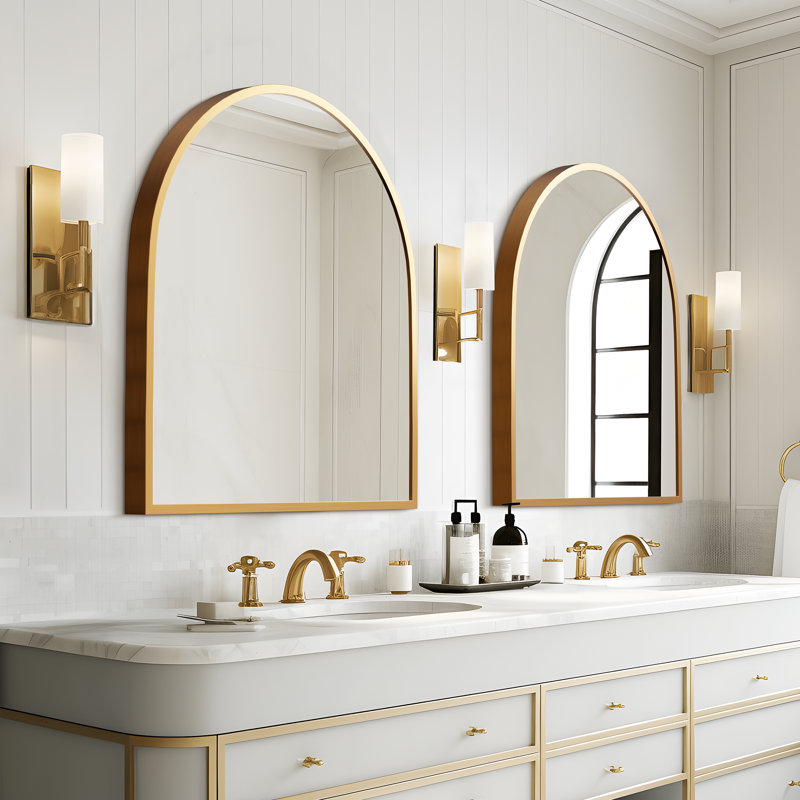 Miroir mural Margulies, Or, H 29,5 po x l 27,5 po