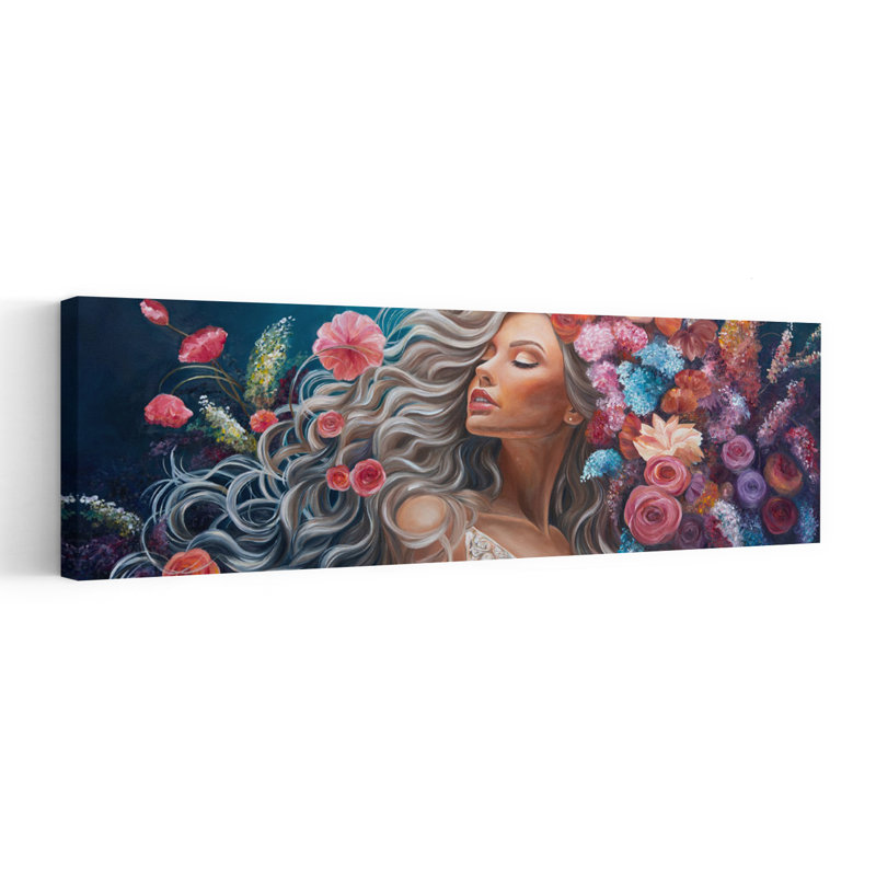 Ethereal Floral Beauty by Kay Shanley - Wrapped Canvas Panoramic Print, 30.48 cm H x 91.44 cm W