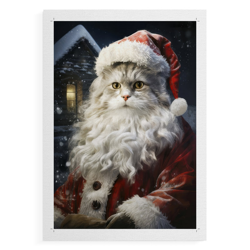 Père Noël II - impression sur toile seulement - NON CADRE
