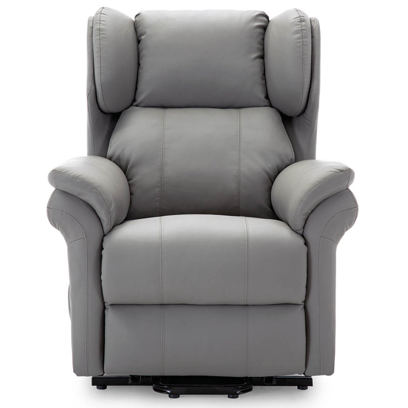 Shropshire 88cm Wide Lift Assist Wing Chair Recliner, Grey